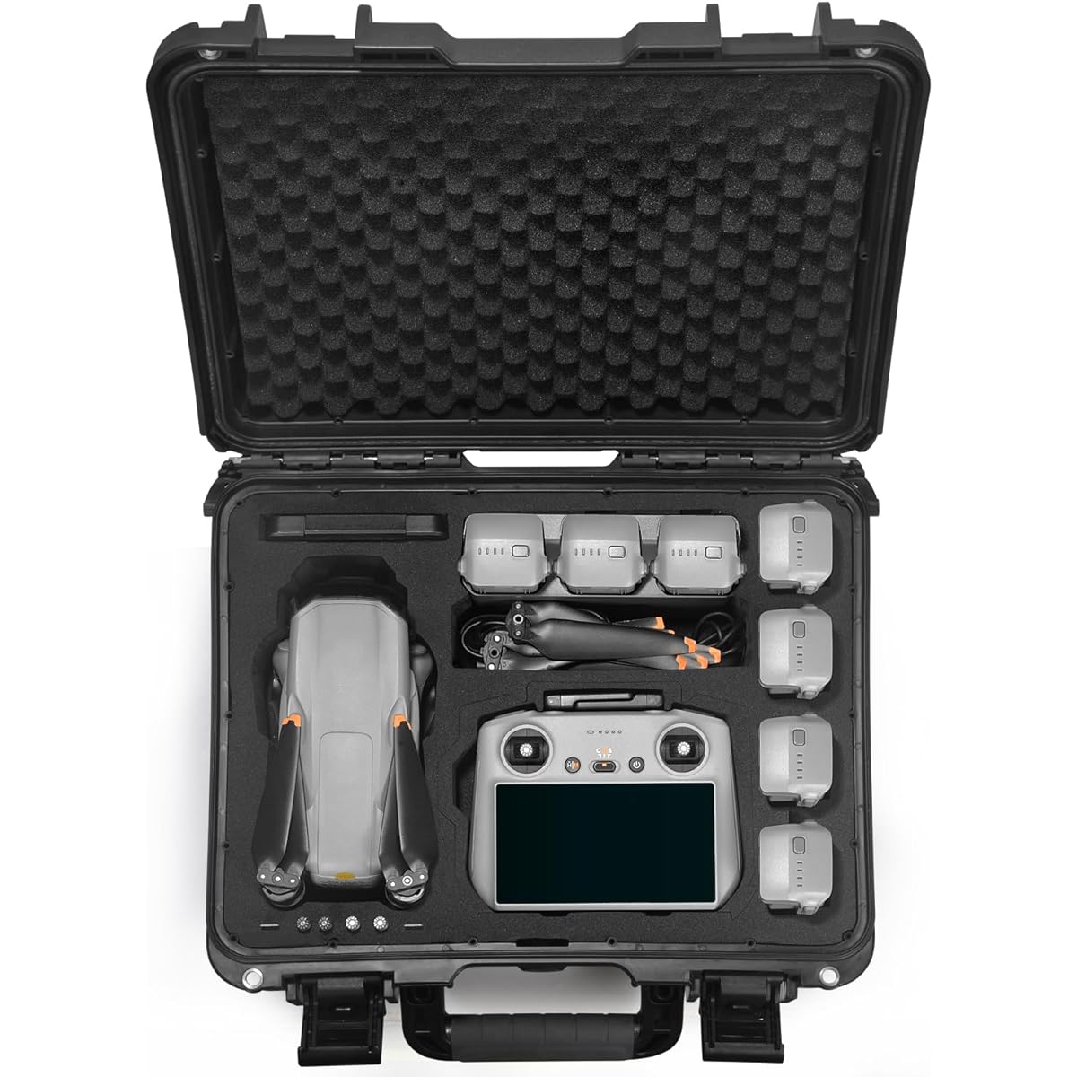 Lekufee DJI Air 3 Waterproof Carrying Case Fits DJI Air 3 Fly More Combo, DJI RC Pro, DJI RC 2, DJI RC N2, DJI RC, RC N1 Remote Controller and DJI Air 3 Drone Accessories (Case Only)