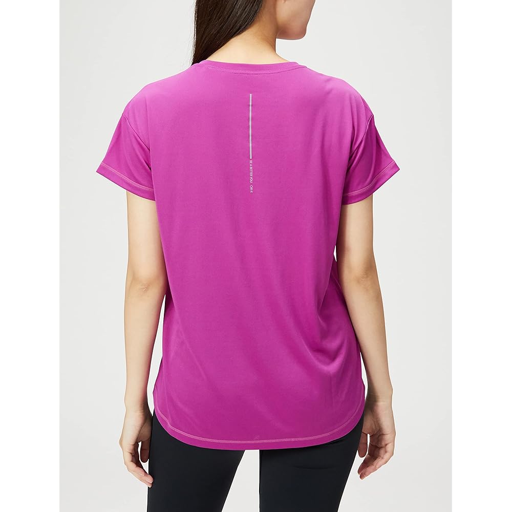 [Ceda Blue X/Wacoal] Outer Tops, Round Neck, Short Sleeves, Sweat Absorbent, Quick Drying, UV Protection Rate Over 90%, Thin and Light, Environmentally Friendly Material DLY135 Women's