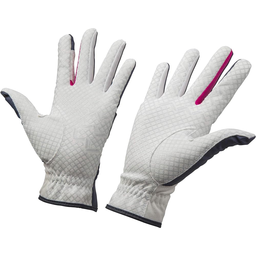 MIZUNO Golf Gloves Double Grip Women's Left Hand/Both Hands Flat Side/Artificial Leather + Silicone Printing Back Side/Synthetic Leather