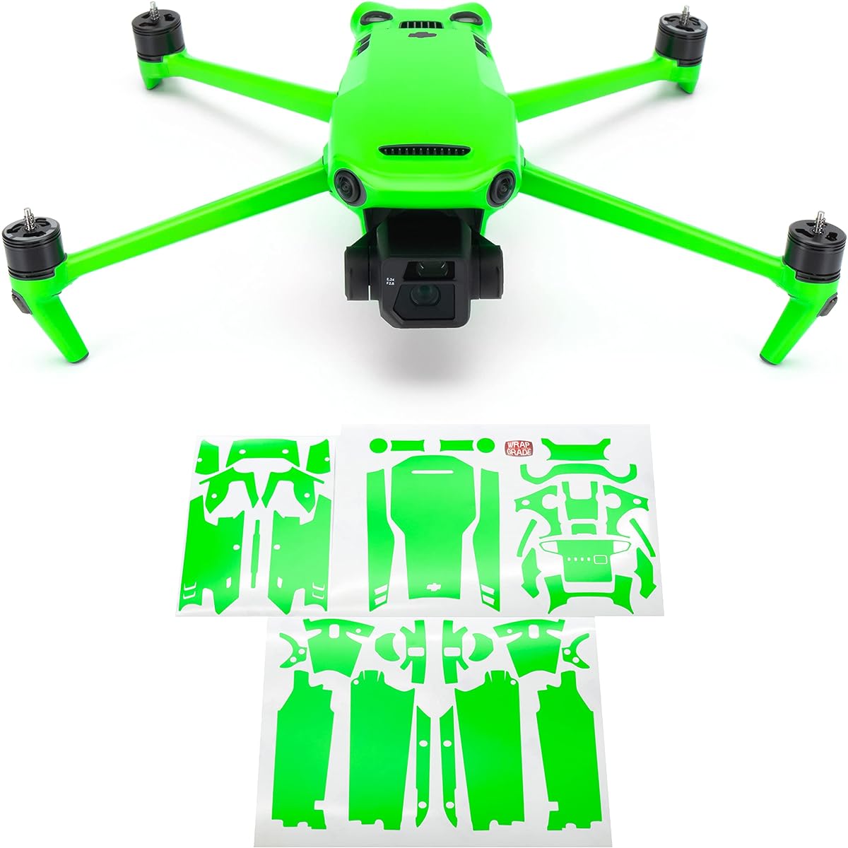 WRAPGRADE Skin Sticker for DJI Mavic 3 / Mavic 3 Classic (Neon Green)