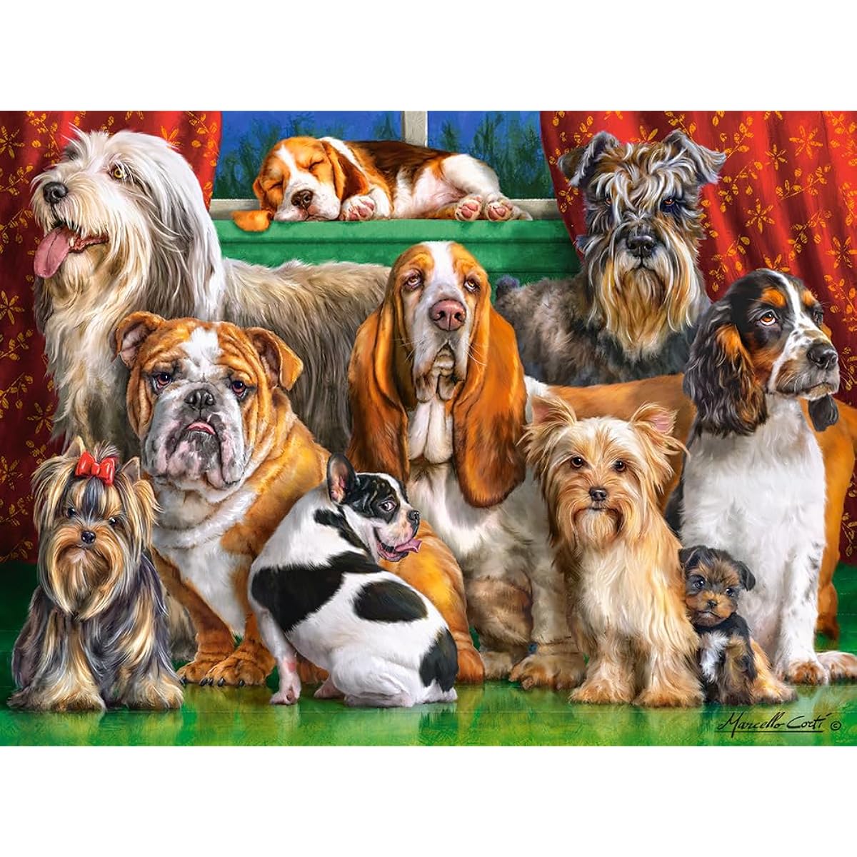 Castorland 3000 piece puzzle - Dog Club