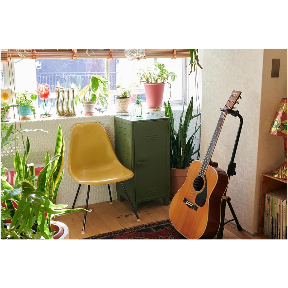 Tenma VAZZO Locker Type Storage Retro Peg Cabinet Green Width 35.5 x Depth 35.5 x Height 76.5 cm