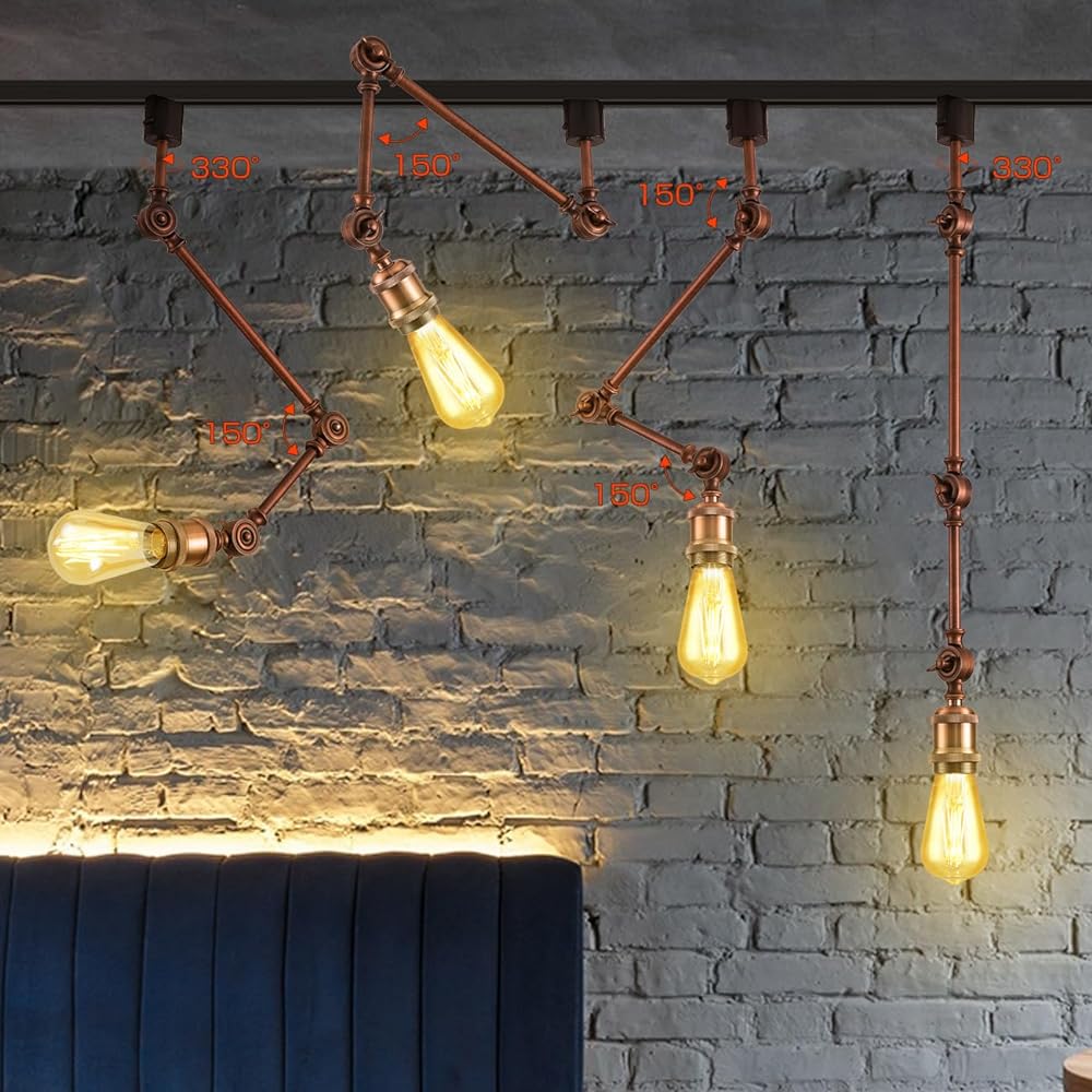 Duct Rail Light Set of 2 E26 Duct Rail Ceiling Duct Rail Lighting Rail Light Lighting Fixture Scandinavian Ceiling Light Living Room Dining Room Entrance Kitchen Restaurant Stylish Dining Room Living Room Light Bulb Sold Separately