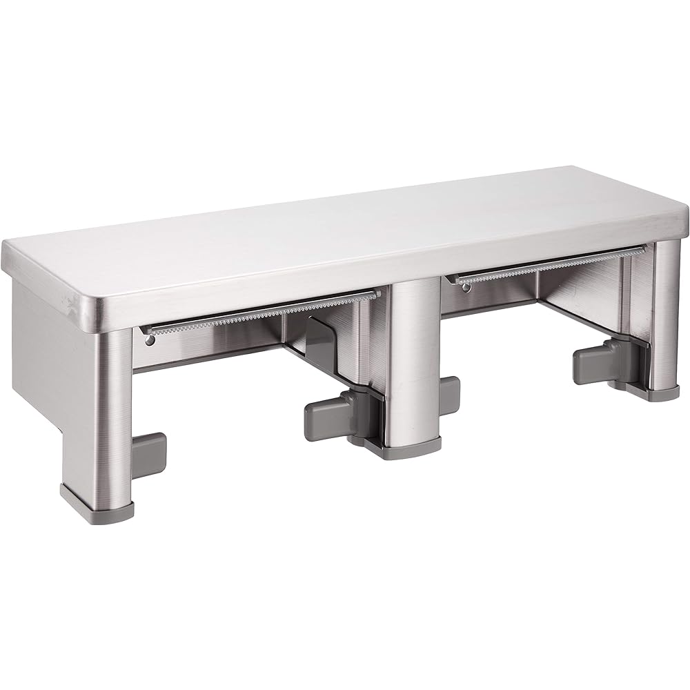 TOTO double paper roll with shelf (stainless steel) stainless steel (matte) YH701