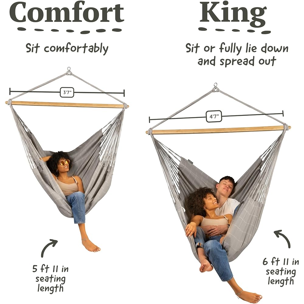 La Siesta Hammock Chair Comfort DOMINGO [Single person] Made by Hamakutex for outdoor use (Almond DOL18-W6)