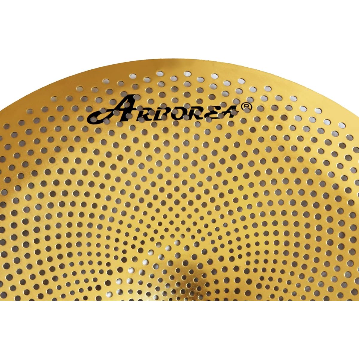 Arborea Mute Cymbal Low Volume Cymbal Golden Splash Crash Mute Cymbal for Practice (18 Inch China)