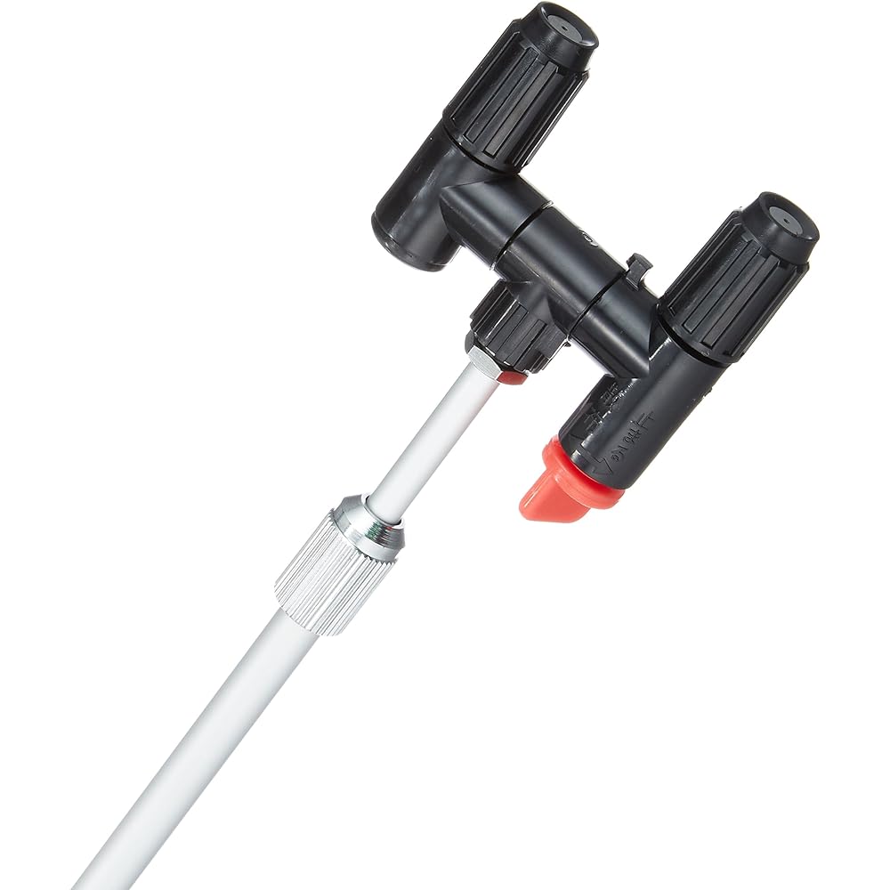 KOSHIN Pressure Accumulation Sprayer Tank 5L Mister Auto HS-503W Telescopic 2-stage Nozzle Spout 2 Pieces W Piston Pesticide Disinfection Spraying