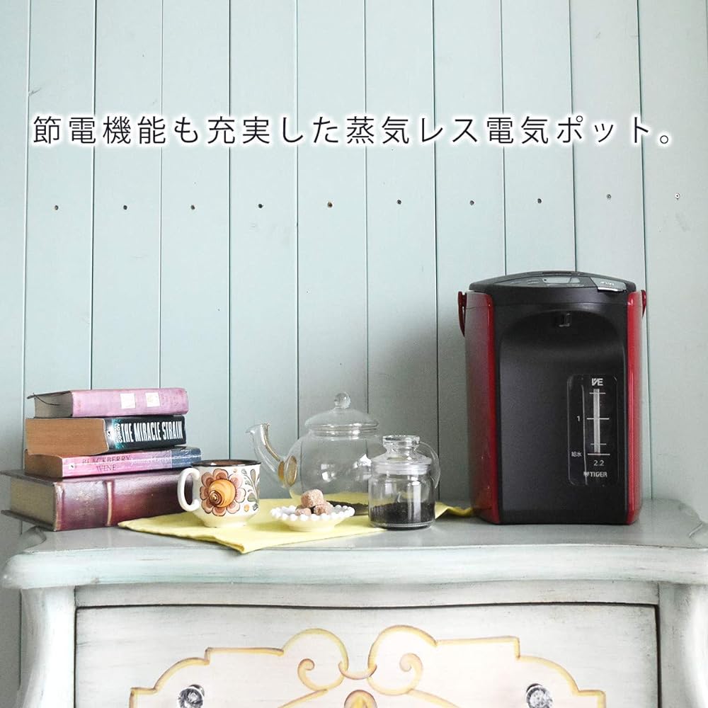 Tiger Thermos (TIGER) Electric Pot 3.0L Steam-less VE Electric Magic Bottle Tokuko-san Red PIP-A300-R