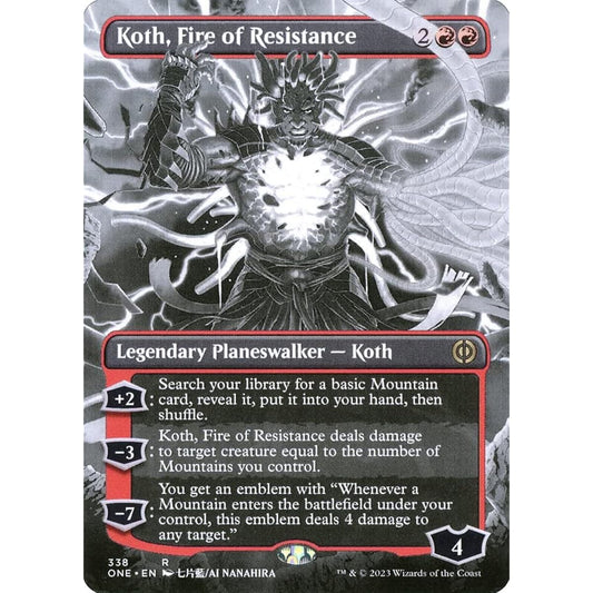 Magic: The Gathering - Flames of Resistance (338) - Borderless - Phyrexia:All Will Be One