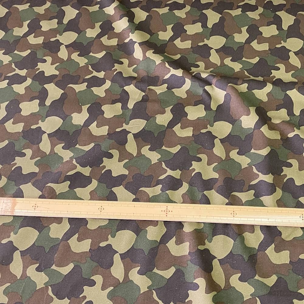 Fujin Club Made in Japan Twill Camouflage Print 100% Cotton (110cm Width 10m)