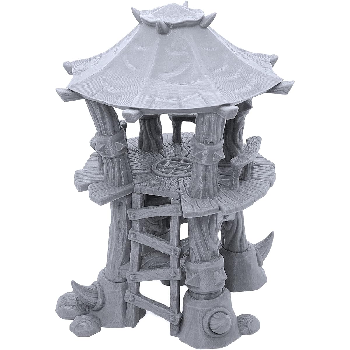 Orc Watchtower by Makers Anvil, for 3D printed tabletop RPG scenery and wargame terrain 28mm miniatures.