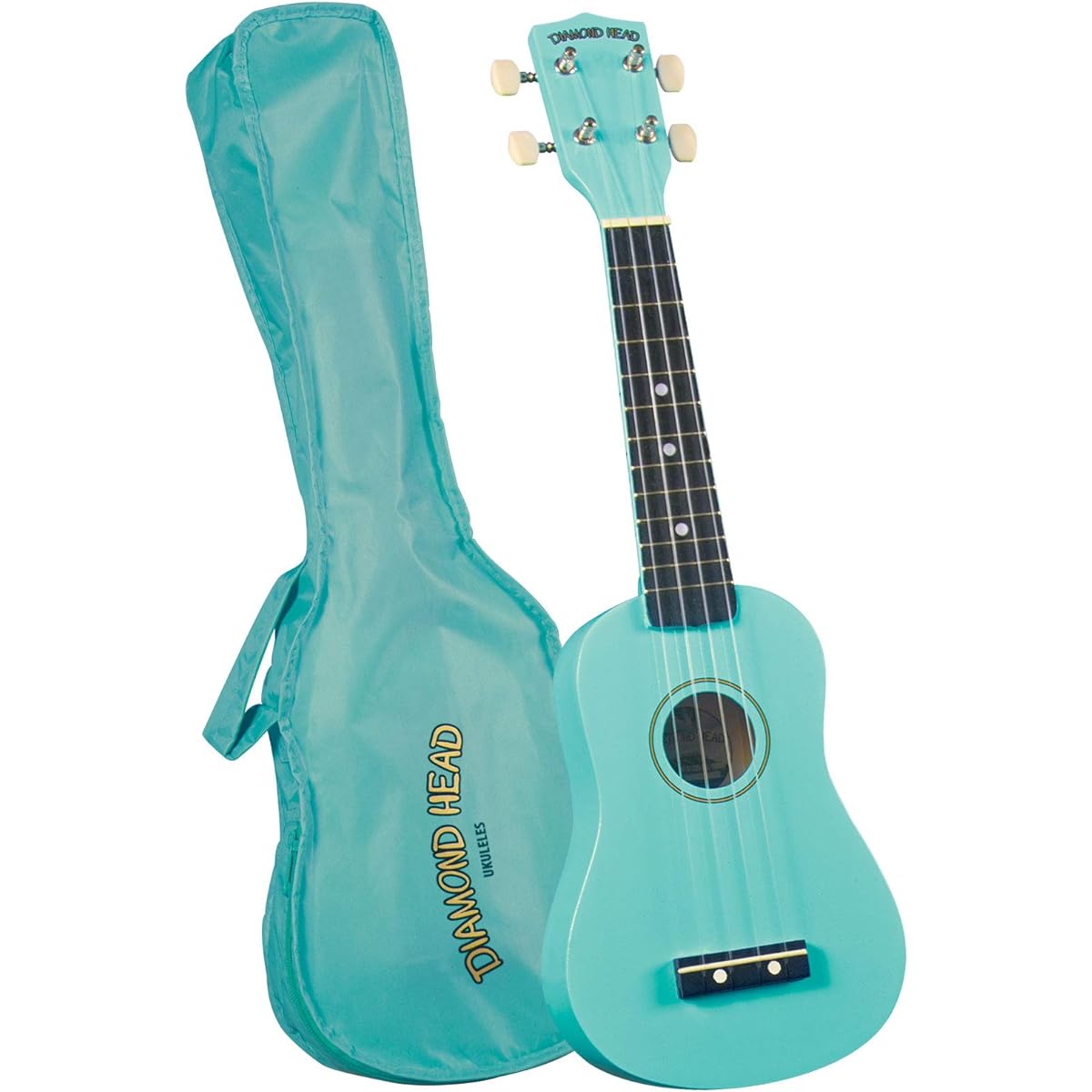 Diamond Head DU-116 Rainbow Soprano Ukulele - Turquoise