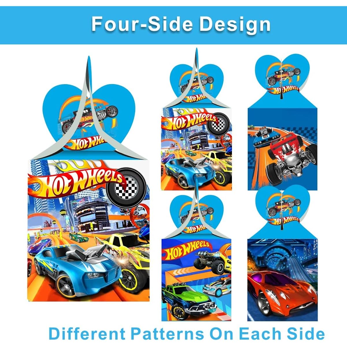 Hot Cars Party Favors Gift Boxes 12pcs Wheels Birthday Party Supplies Cars Party Decorations