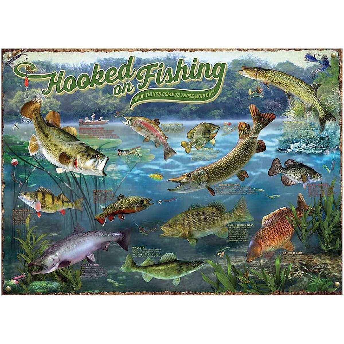 Cobble Hill Puzzle 1000 Piece Hook On Fishing
