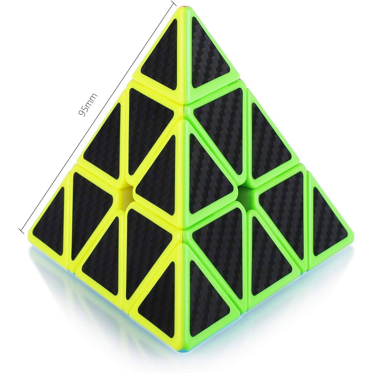 Maomayu Pyramid Cube Smooth Speed Cube 3x3x3x3, Pyraminx Carbon Cube, 3d Puzzle Magic Cube, Top Toys 2019