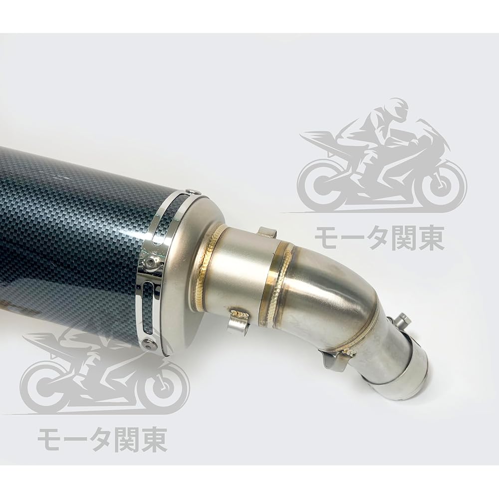 Motor Kanto Bike Slip-on Muffler Stainless Steel Titanium Silencer Exhaust Pipe Band Intermediate Pipe Included YAMAHA R25 R3 MT03 YZF-R25 MT-25 (Carbon Style)