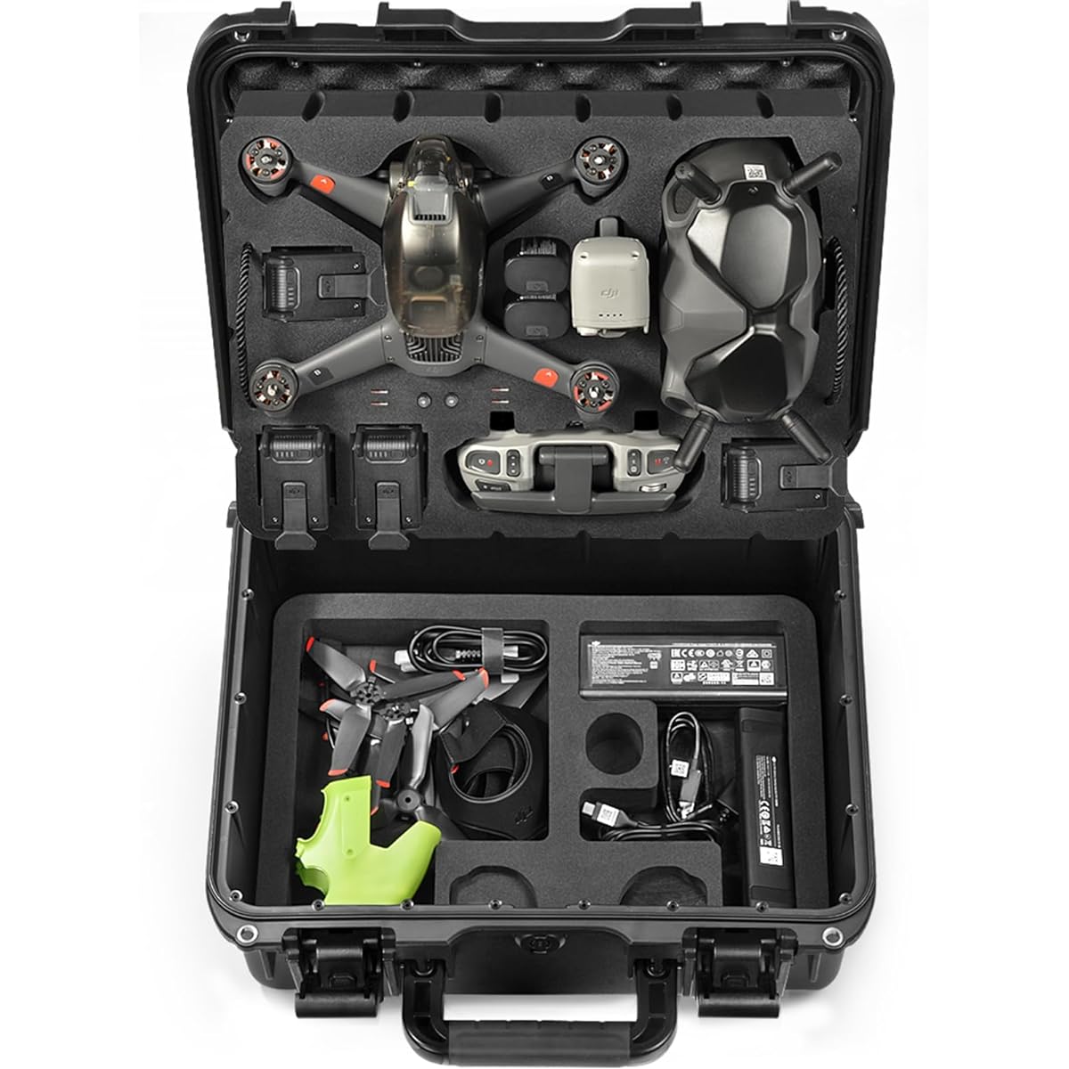 LEKUFEE Waterproof Hard Case for DJI FPV Combo/DJI Goggles Integra/DJI Goggles 2/Goggles V2/DJI FPV Motion Controller/DJI RC Motion 2 and DJI FPV Drone Accessories (Case Only)