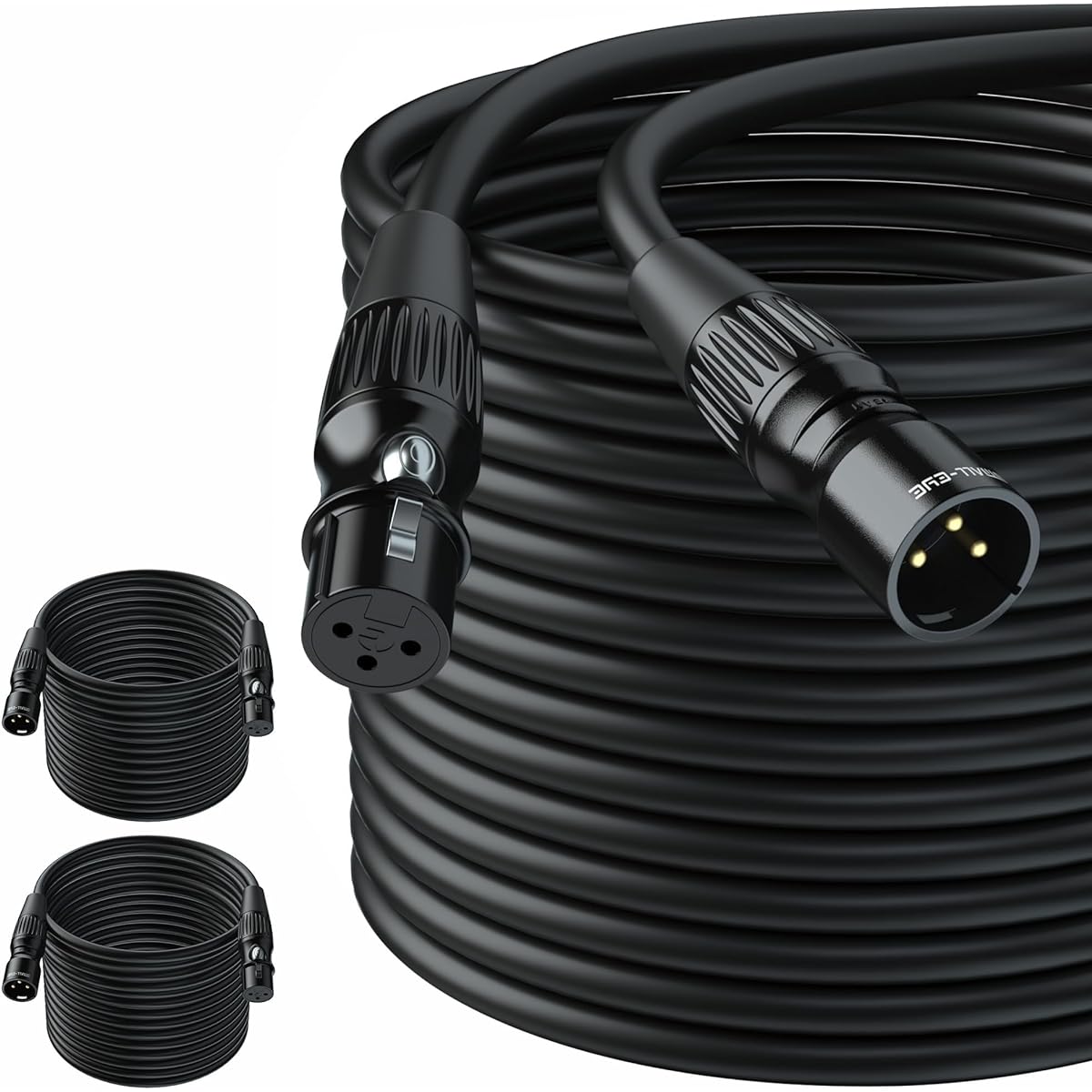 SMALL-EYE XLR Cable 100 Feet - XLR Male to Female 2 Pack
