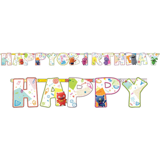 Amscan International Amscan 120491 Decorative Letter Banner Illustrated 2 Pack Ugly Doll Movie