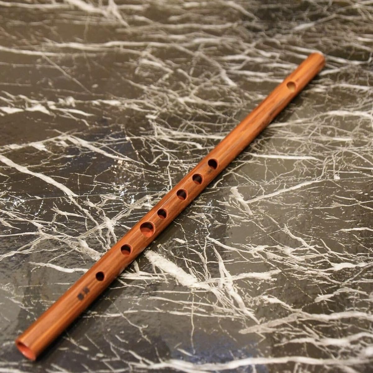 Shinobue (Japanese bamboo flute) in the Do-Re-Mi scale, 8-tone, lacquered pipe