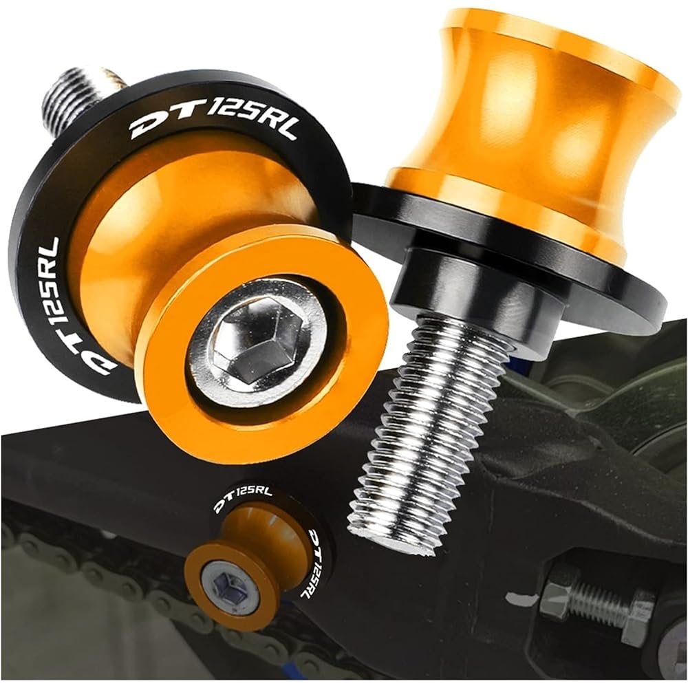 Stand Screw Slider Motorcycle Accessories CNC Aluminum Cycloid Axis Slider Fixing Screw Suitable for Yamaha DT125RLDT 125 RL 1989 1990 1991 1992-1999 (Color : 3)