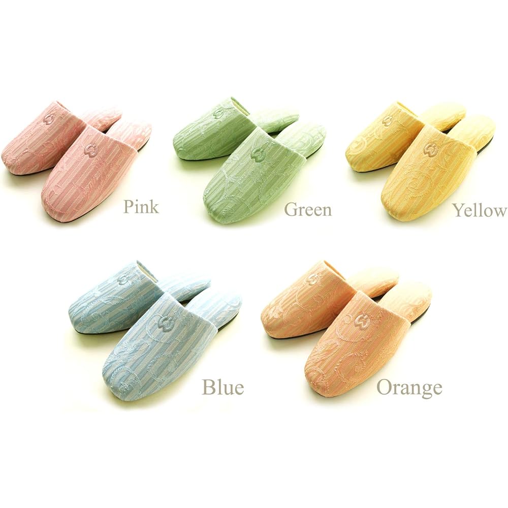 Okumura slippers gelata milashon M size pink & blue & green & yellow & orange 5 pair set NRAA5900YE