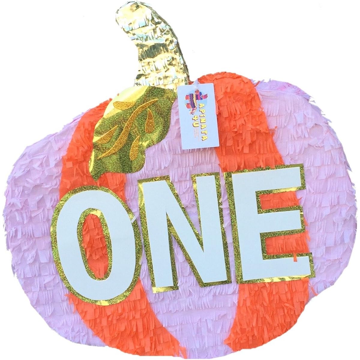 One First Birthday Pumpkin Pinata Pink & Orange Color by apinata4u