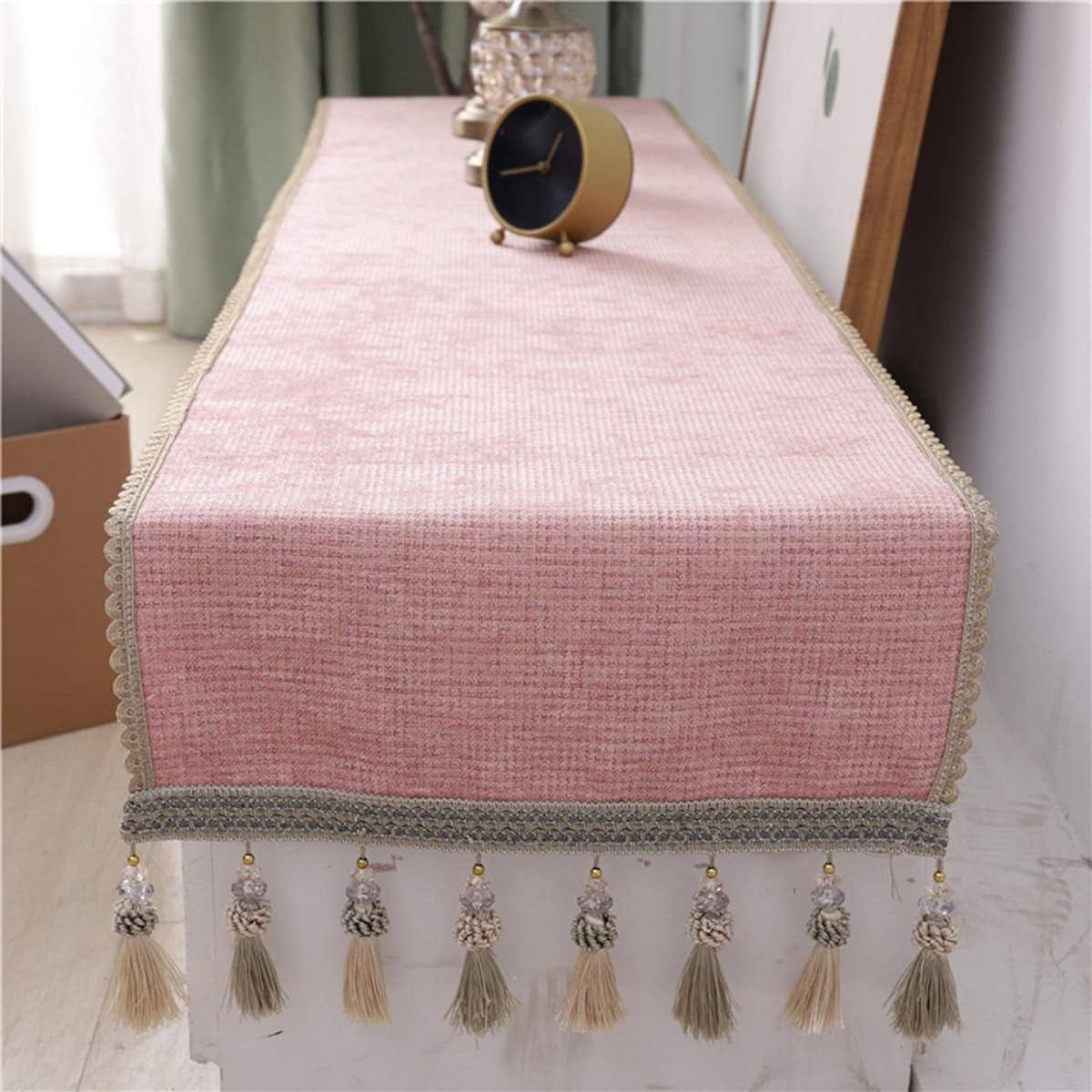 stylish table runner, tablecloth, dining table cover, table cover, table mat, water repellent, kitchen decoration, heat resistant, multi-purpose, interior, non-slip, 45*240, easy to clean, kitchen supplies, table decoration, for meals, simple, color, bed