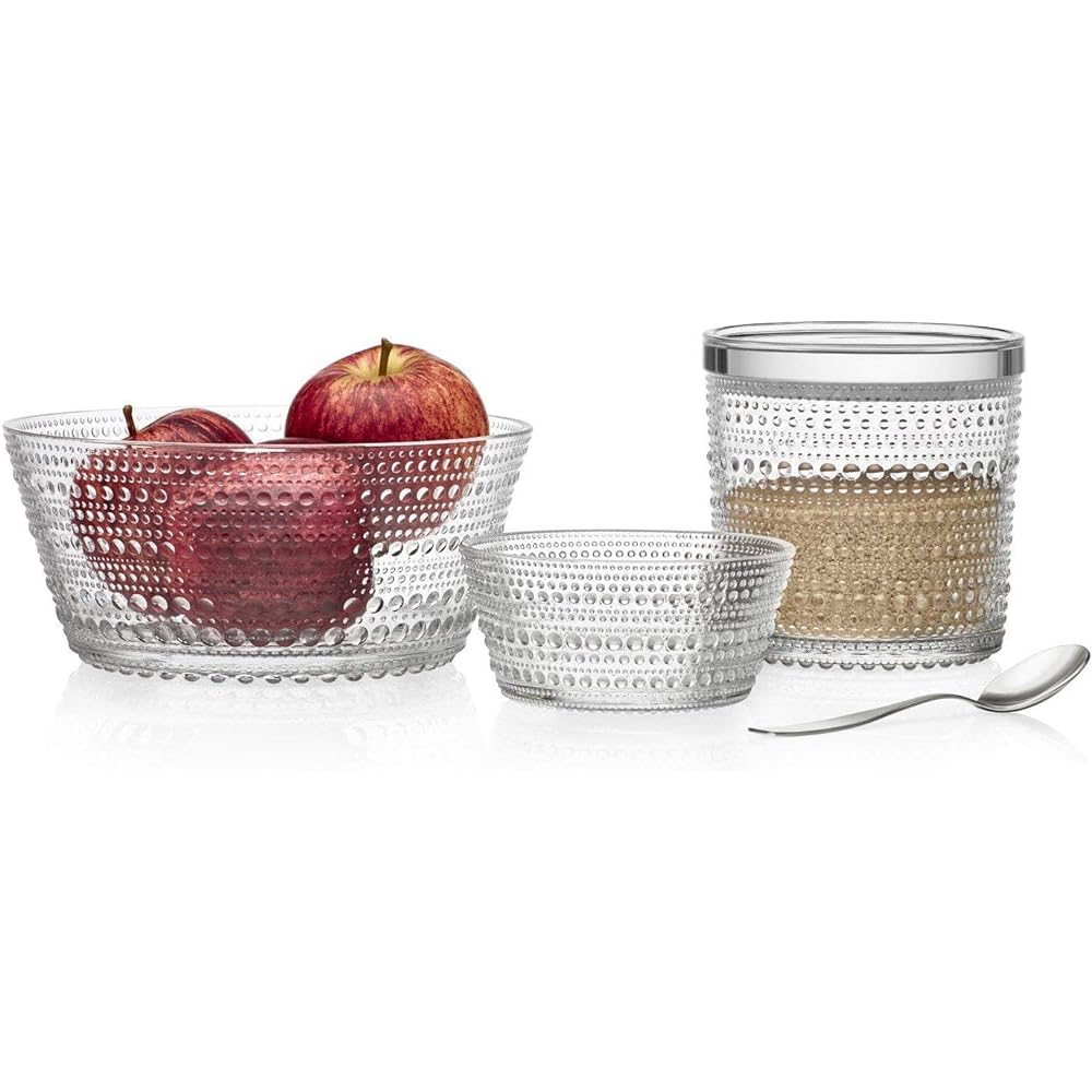 [Regular Imported Product] Iittala Kastehelmi Bowl Dish 1.4L Clear 1015297
