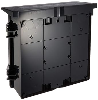 Mirai Kogyo Plastic Rainproof Wall Box with Roof, Horizontal Type, Black, Price for 1 WB-12AK