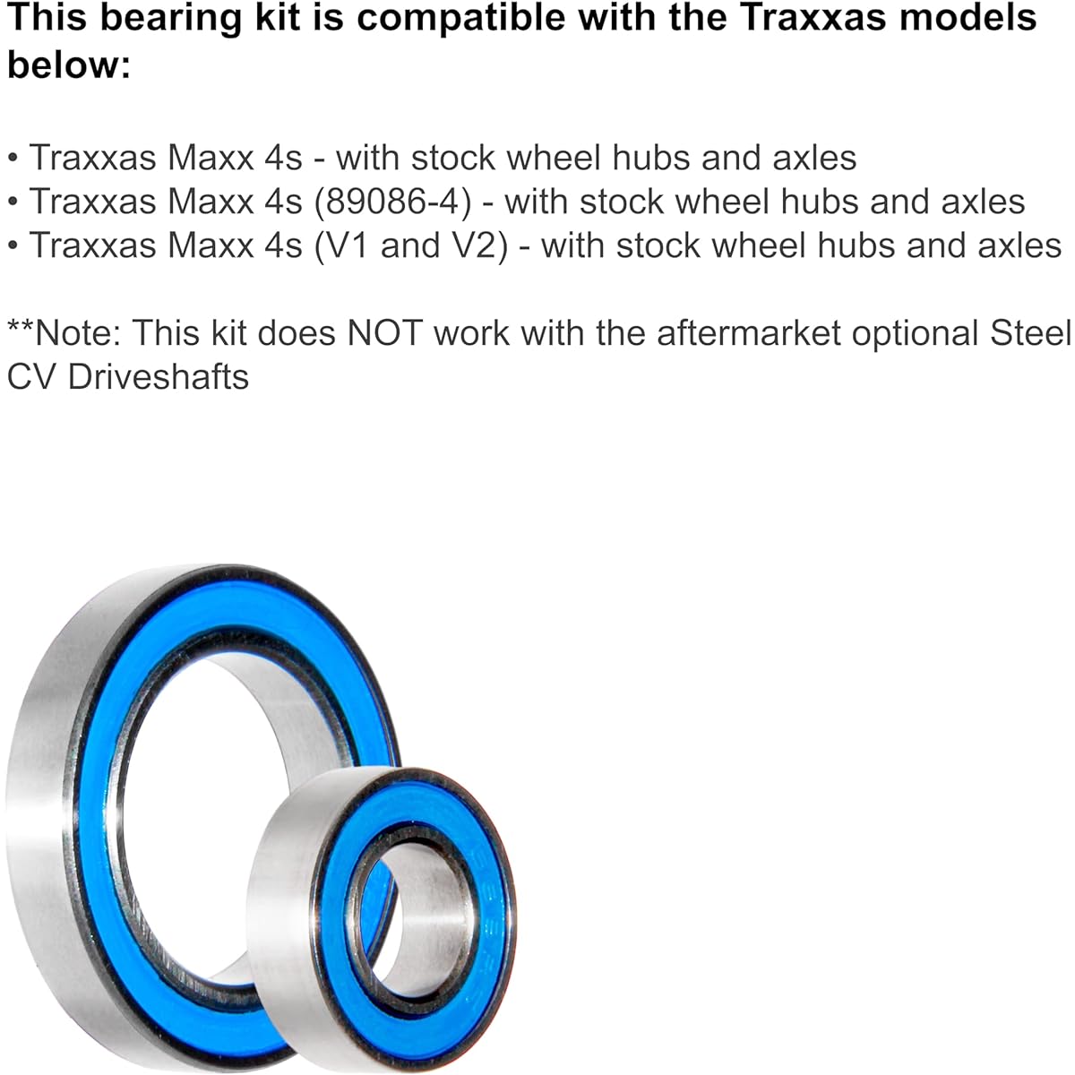 Winter Evening – Traxxas Maxx 4S Replacement – Sealed Bearing Kit