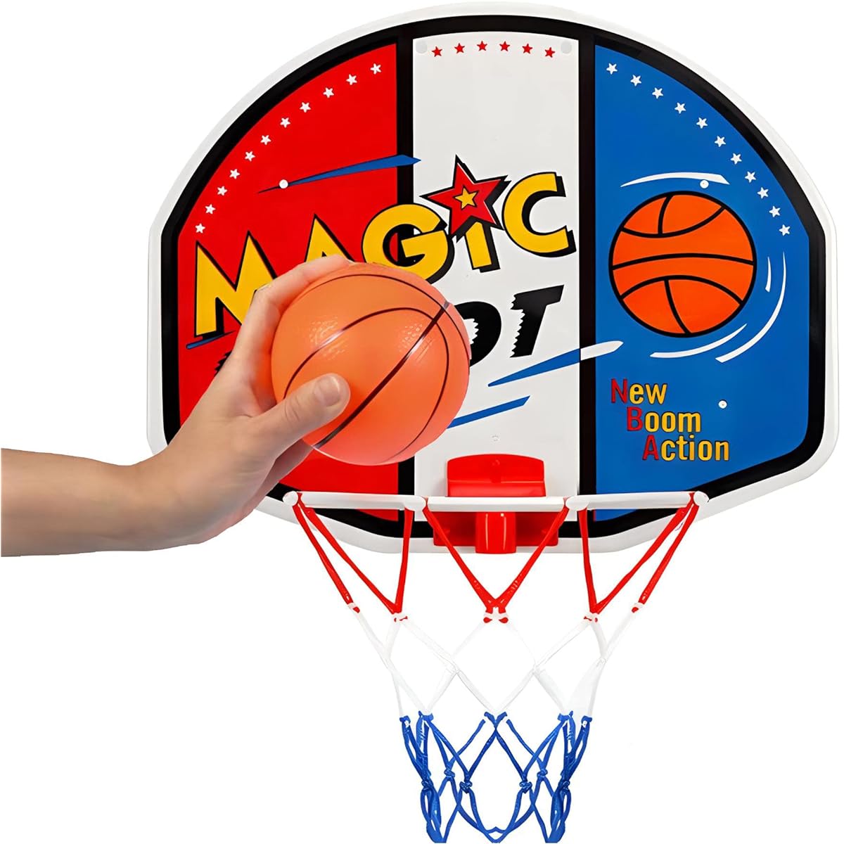 Magic Shot Mini Basketball Goal Set 16" with Ball and Pump