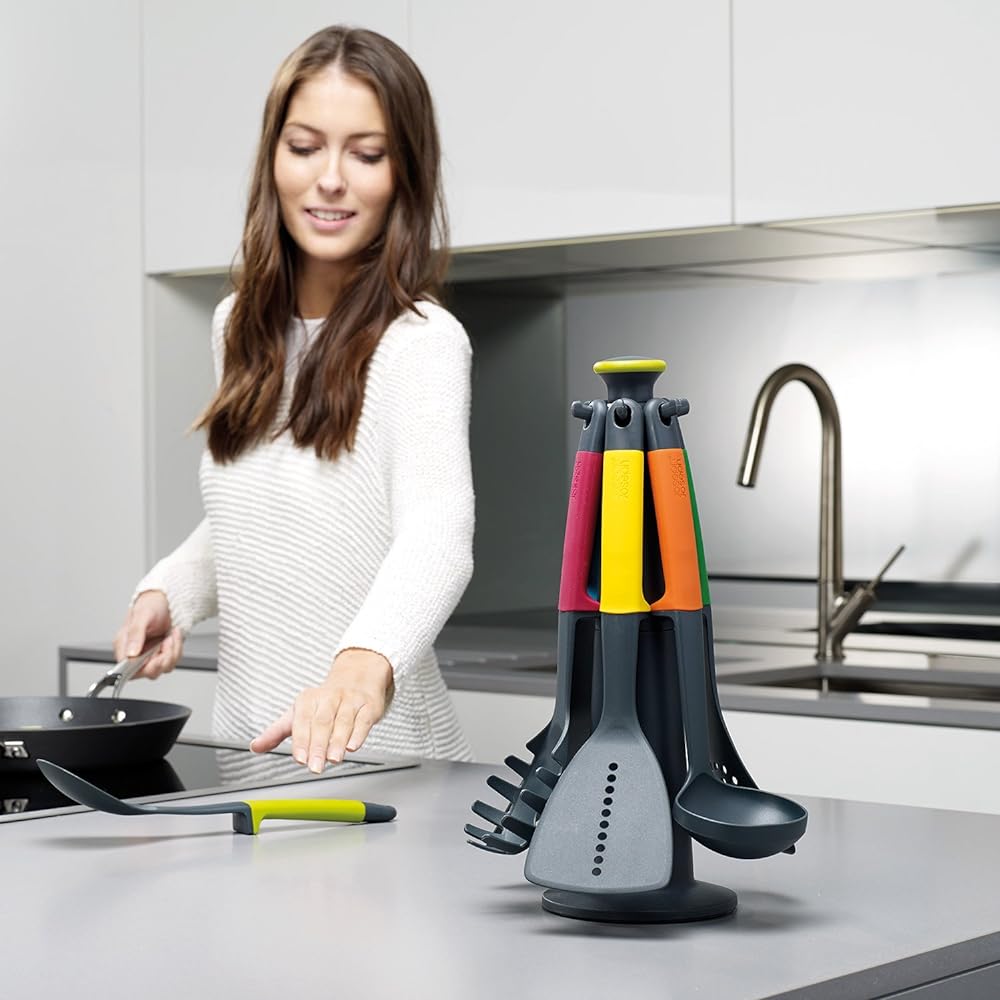 Joseph Joseph Fry Turner Turner Tongs Elevate Carousel Set Kitchen Tool Set Multicolor [Genuine Product] 10118