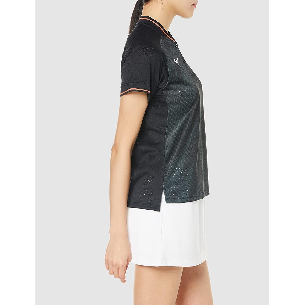 [Mizuno] Tennis Wear Dry Aeroflow Game Shirt Keep Light Highly Ventilated Dynamotion Fit 62JA2200 Women's