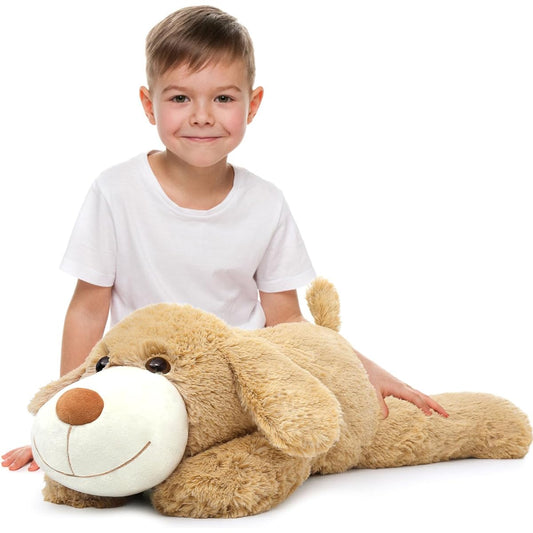 Tezituor Dog Weighted Plush Toy 5 lbs 31 Inch Weighted Plush Pillow for Large Dogs Sensory Companion and Relaxation for Both Kids and Adults