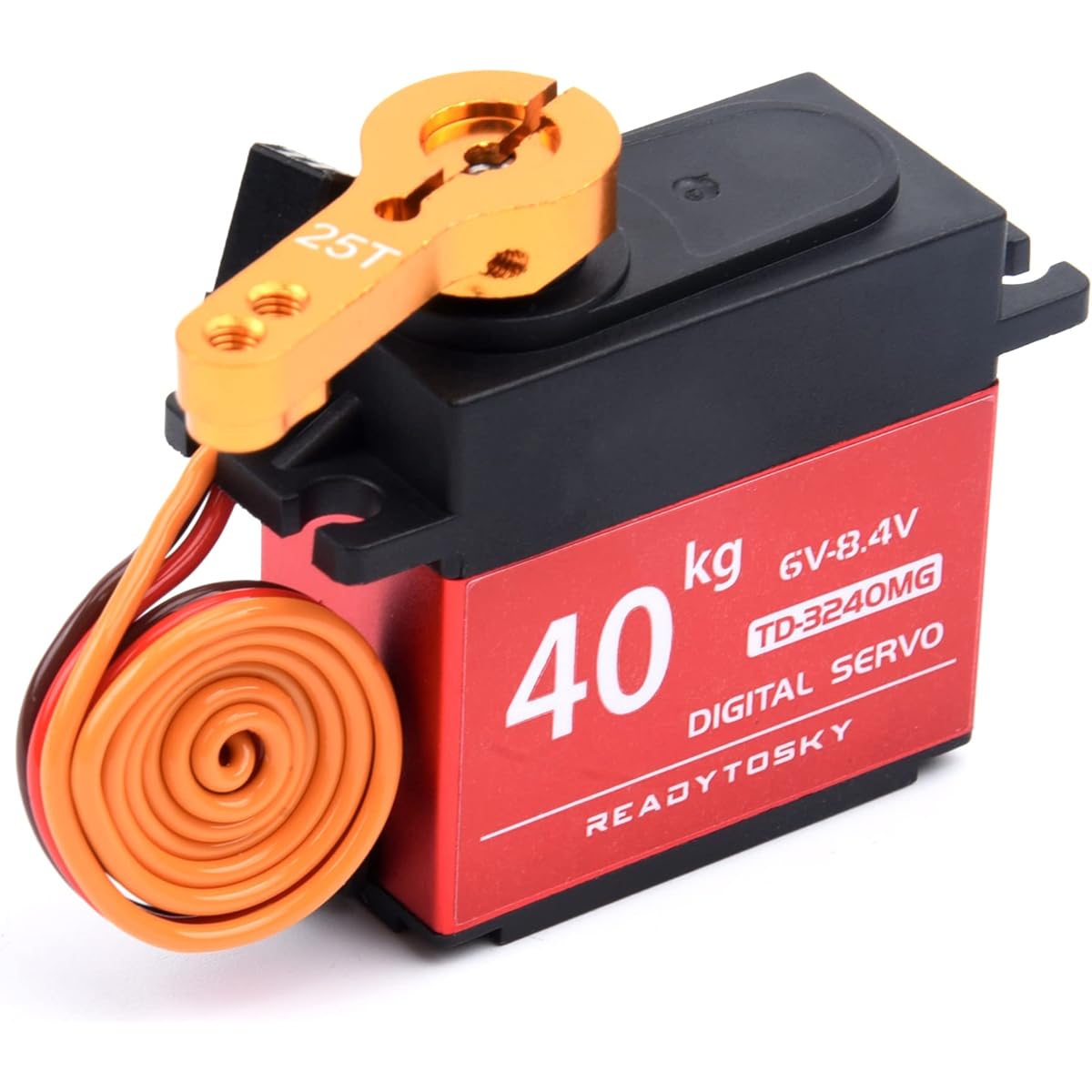 Waterproof 40Kg Servo 180 Degree High Speed Metal Gear Digital Servo RC Baja Servo for 1/8 1/10 1/12 Scale RC Car