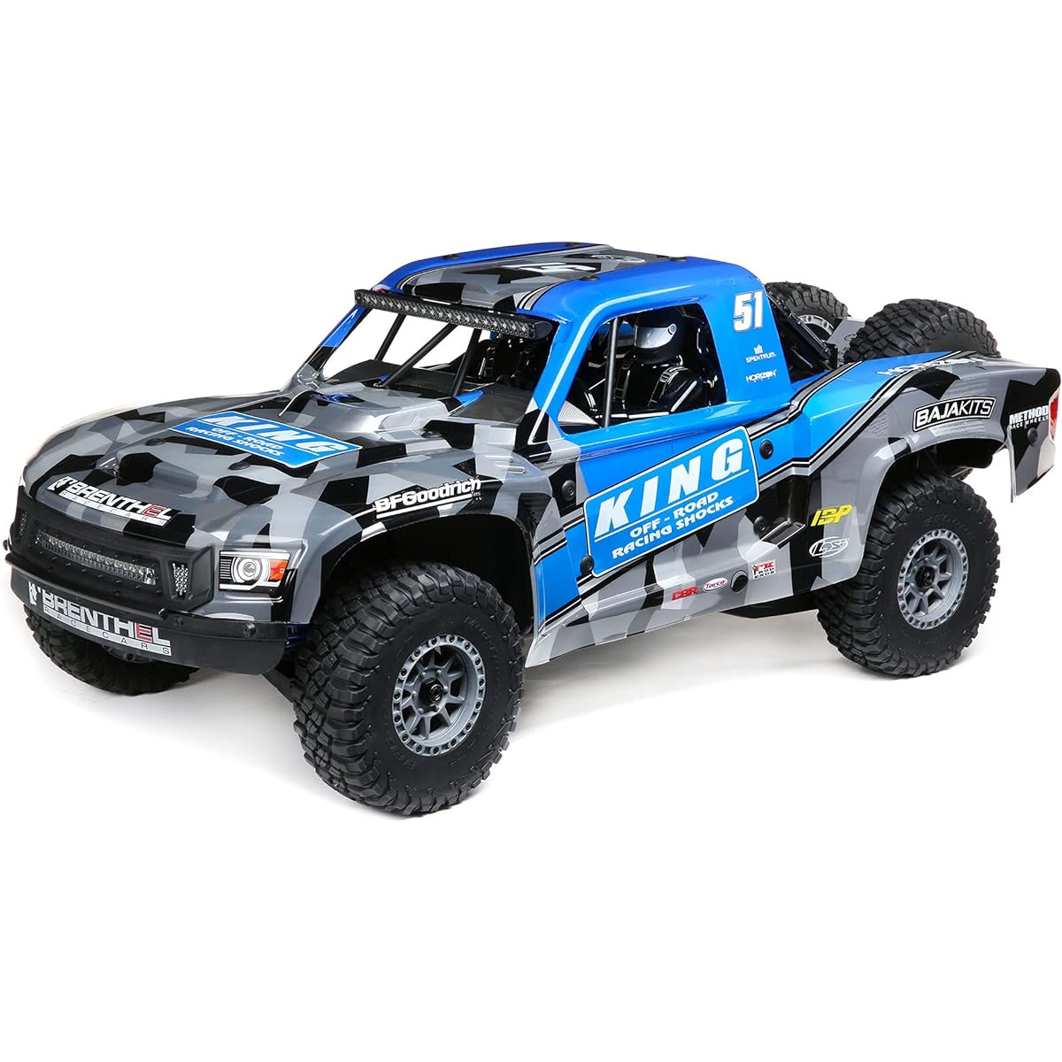 Losi RC Truck 1/6 Super Baja Rey 2.0 4WD Brushless Desert Truck RTR, King Shock LOS05021T2