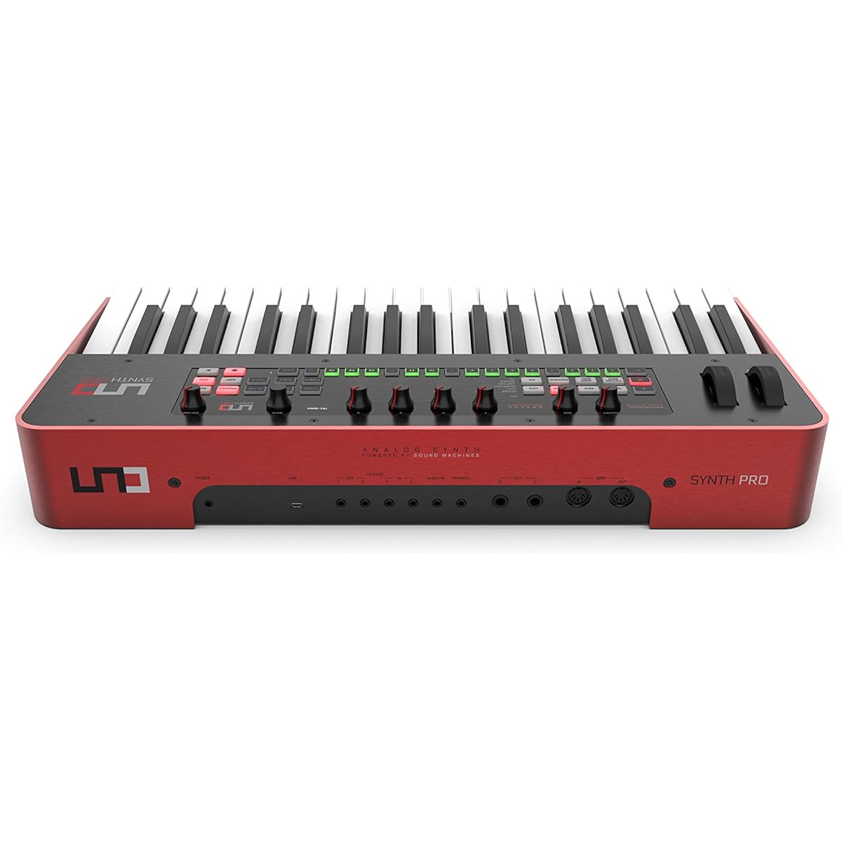 IK Multimedia UNO Synth Pro Analog Synthesizer 37 Keys Fatar Synth Action Keyboard Pitch Wheel Modulation Wheel Step Sequencer CV [Domestic Genuine Product]