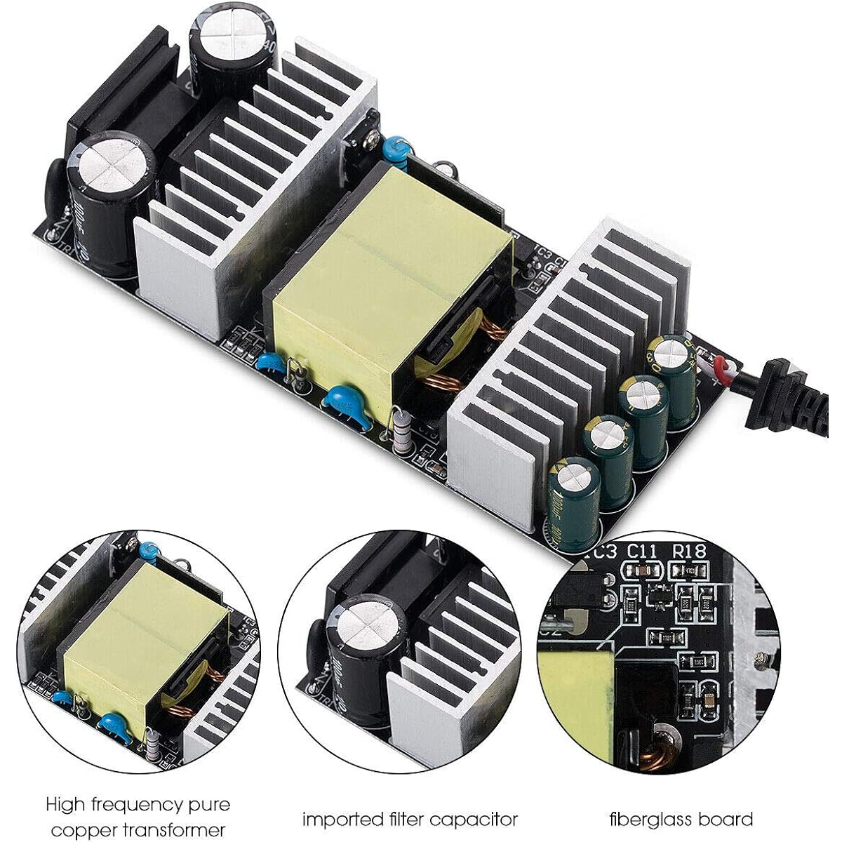 Nobsound DC24V@6A 150W Power Adapter AC100~240V Power Brick for Amplifier