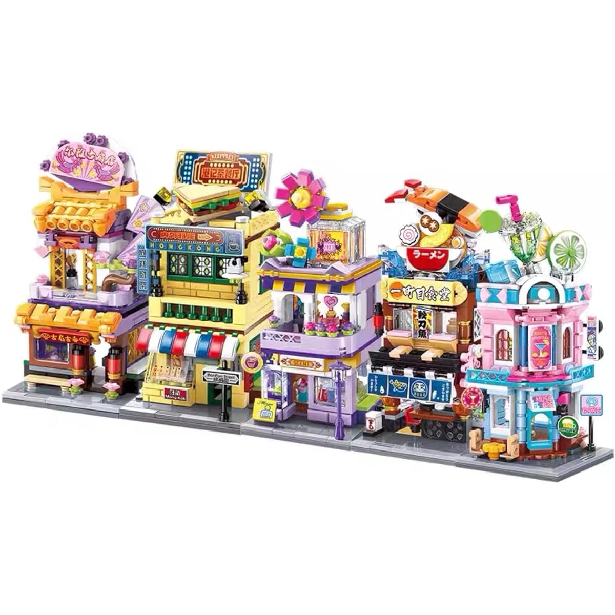 SCTCACR Keeppley Blocks Kids Building Toys Girls Puzzle Street Corner Home Decoration Gifts K28001 K28002 K28003 K28004 K28005 (K28001-K28005(Set of 5), with Original Box)