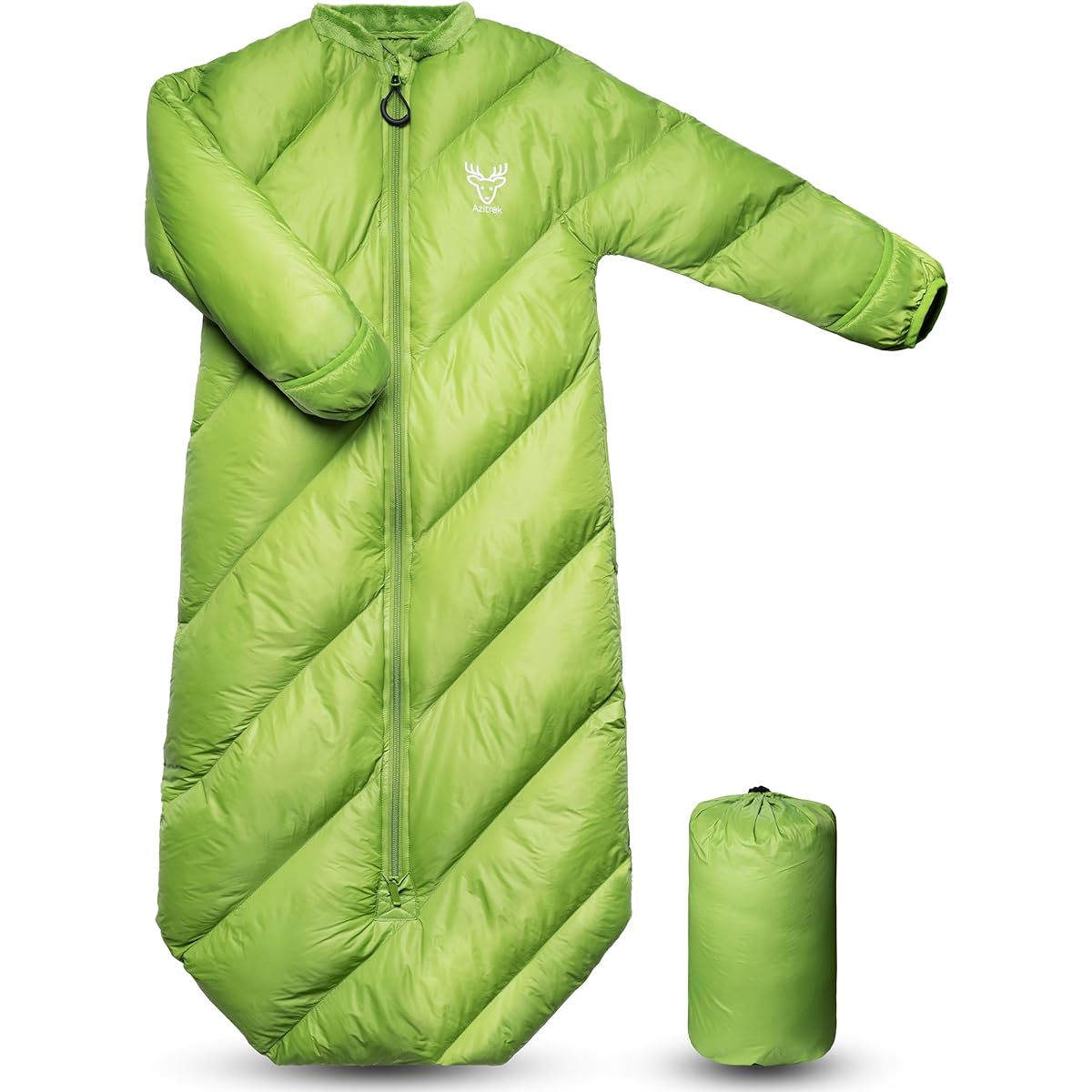 AZITREK T40 Kids Sleeping Bag for Boys and Girls | Ages 2-4 | Inflatable Toddler Sleeping Bag for Camping, Sleepovers, Fits up to 38 Inches, Lightweight, Compact, Comfortable, Indoor/Outdoor Use, Machine Washable