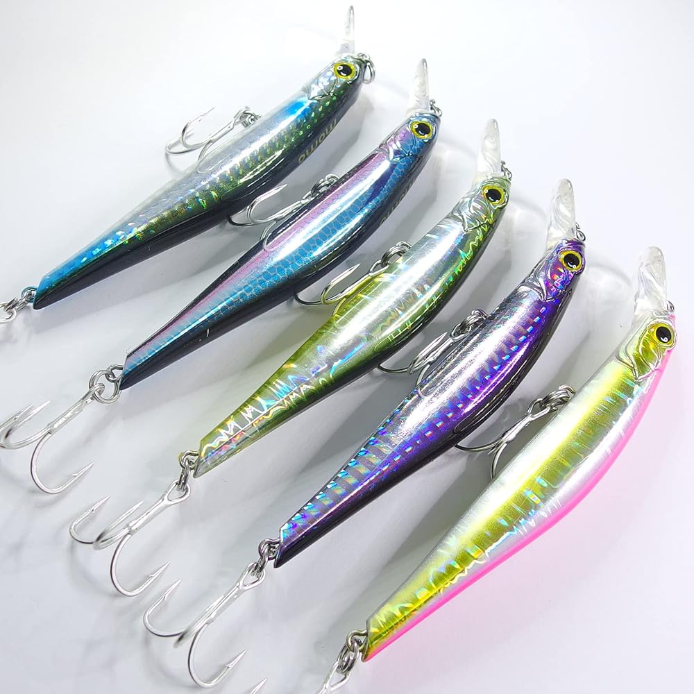 [Momo Lure] Momo Lure Swimmer 105 18g Sinking Minnow Seabass Lure Small Blue Fish Assorted Set