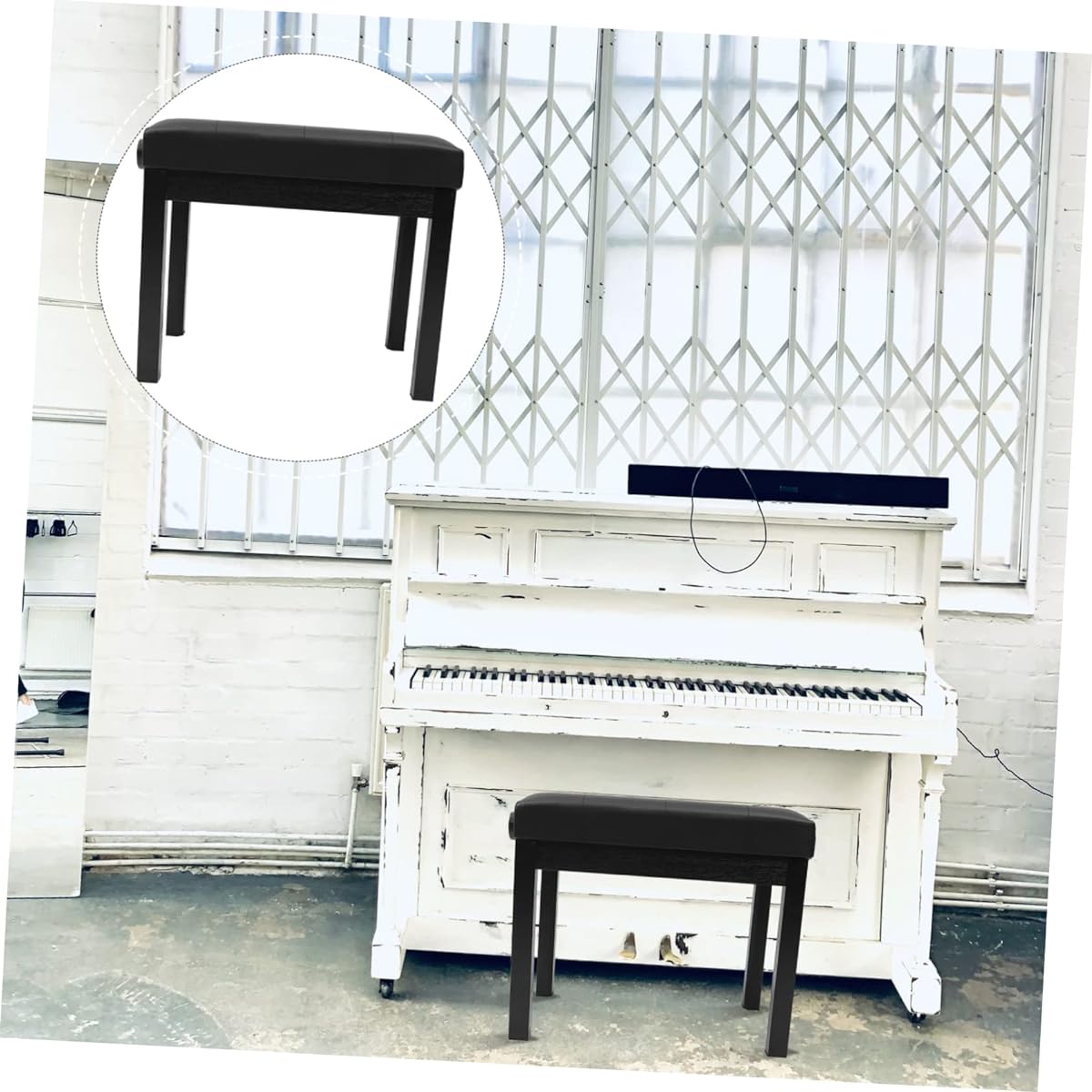 SWOOMEY 1pc Lifting Piano Stool Single Stool Lifting Design Chair Gaming Chair Game Chair Elevator Piano Stool Piano Bench Electronic Organ