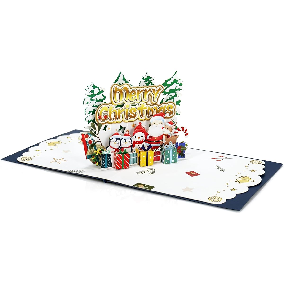 CUTPOPUP Merry Christmas, Merry Christmas Cards Pop-up, 3D Christmas, New Year, Holiday Greeting Cards (Merry Christmas) US8-CN256US1515