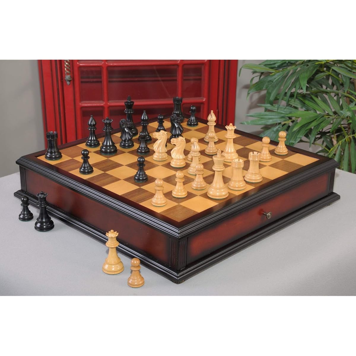The House of Staunton Classic Series Tournament Chess Set and Tiloia Combination