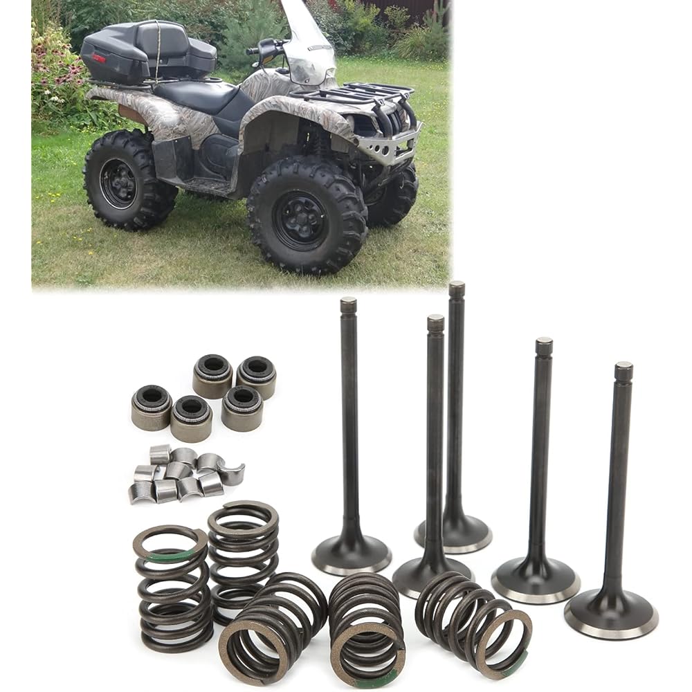 Cylinder Head Intake Exhaust Valve Kit Yamaha Grizzly 660 YFM660F 4WD 2002-2008 Cylinder Head Valve Rebuild Kit ATV Parts
