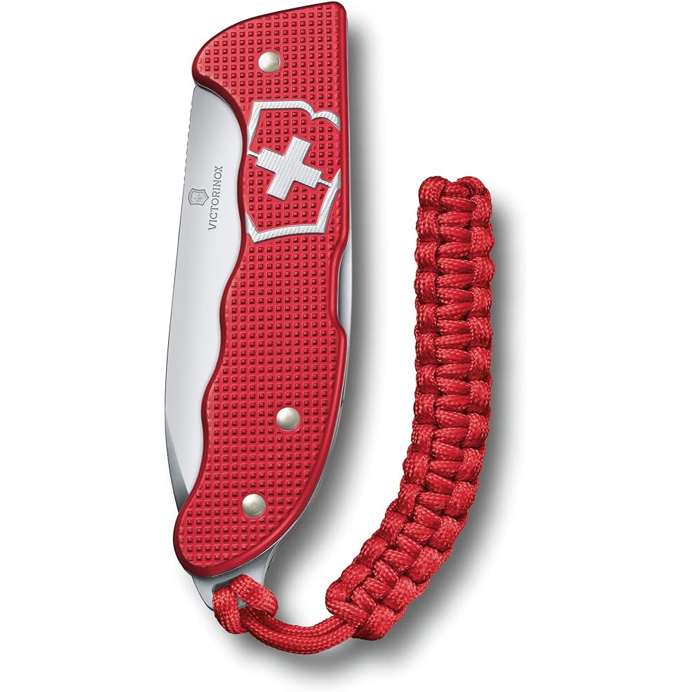 VICTORINOX Hunting Pro ALOX Folding Knife Camping Outdoor Large Blade with Carry Clip and Paracord Pendant Swiss Made Multi-Tool with 4 Functions Present Gift Compact [Domestic Genuine Product]