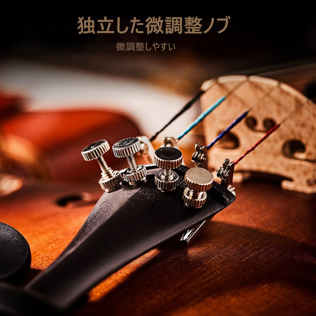 Eastar Violin Beginner Set, Matte, Fretboard Mark Tuner, Spare String Set Included, EVA-3 (4/4)