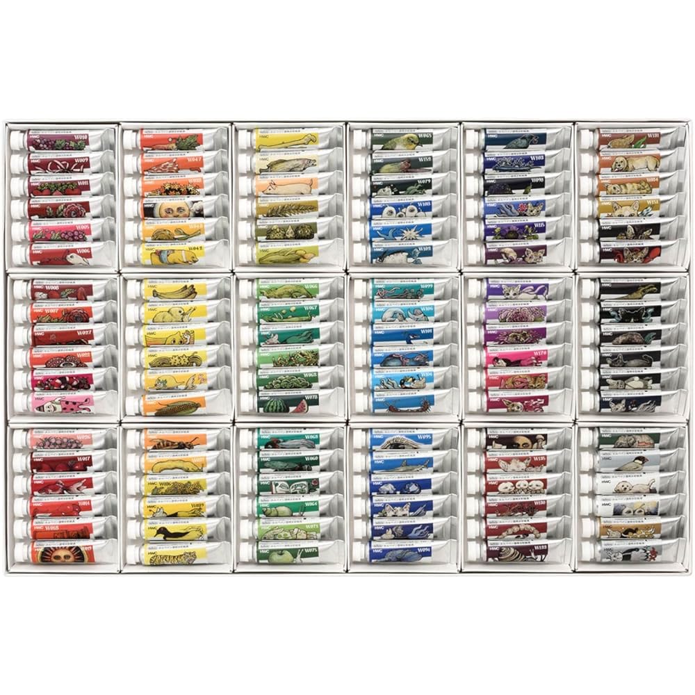 HOLBEIN Holbein Industries Yuko Higuchi x Holbein 2023 Collaboration Item Transparent Watercolor Paint 5ml No. 2 108 Color Set (083442)
