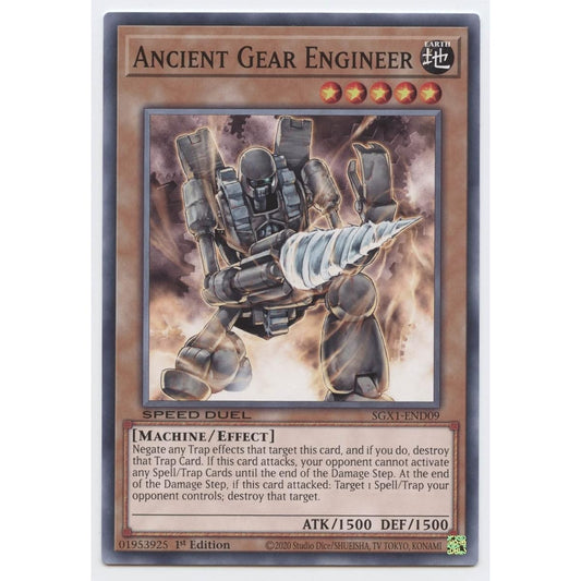 Ancient Gear Engineer SGX1-END09 Common First Edition